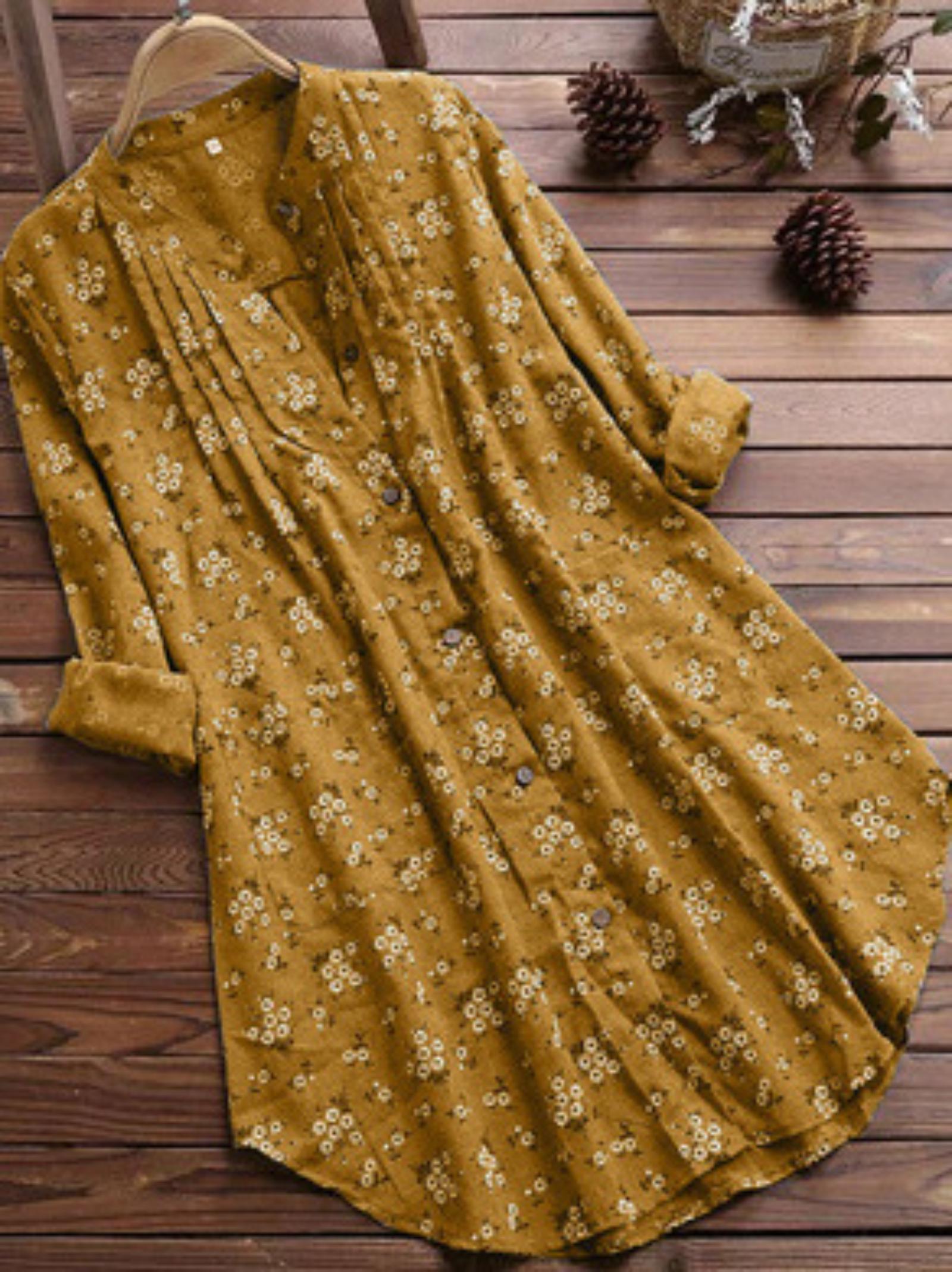 Women s Casual Dress Long Sleeve Long Dress XXXL жёлтый