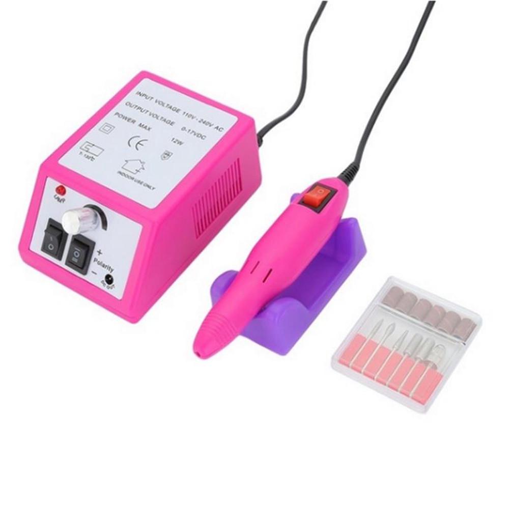 Elektrisk spikerbormaskinsett for akrylnegler Gel Art Polersett Rask manikyr pedikyr