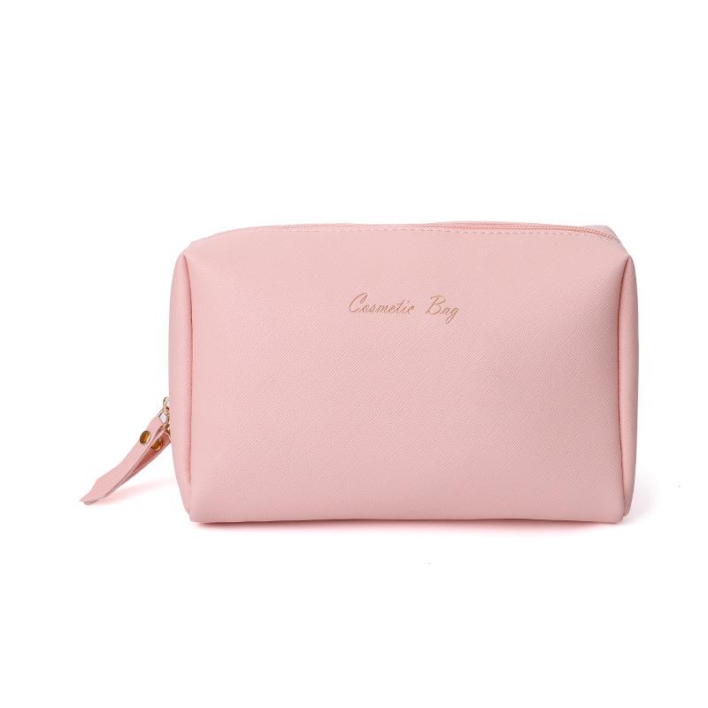 Multifunctional Double Layer PVC Cosmetic Bag, Large Capacity Waterproof Transparent Makeup Toiletry Storage Organizer Pouch розовый