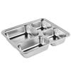 Shèngjiā Stainless Steel Multi-Compartment Meal Tray Set