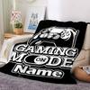 Custom Name Game Controller Theme Printed Blanket - Perfect for Couch, Bed, Travel & Outdoor Use | Machine Washable, Cozy & Durable.
