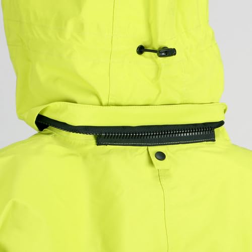 TRUSCO Stretch Rain Suit with Rotating Hood and Brim, Lime, 3L (NRSR-LM-3L)