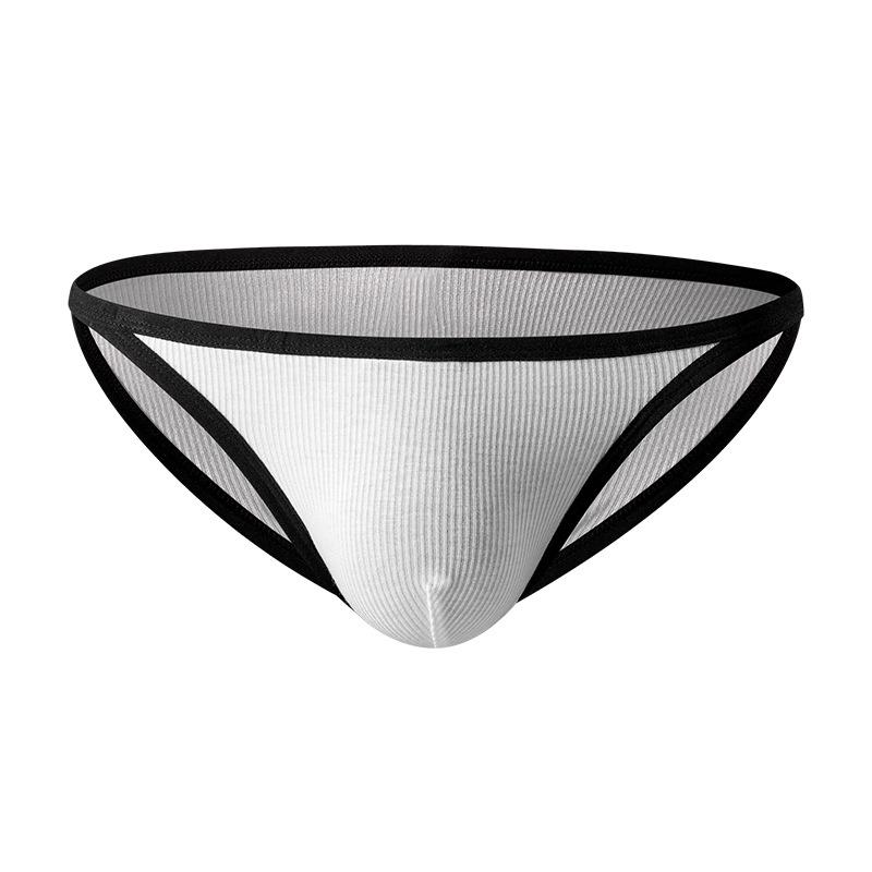 GTOPX Men's Low Waist Narrow Edge Comfortable U-Convex Briefs with Large Pouch