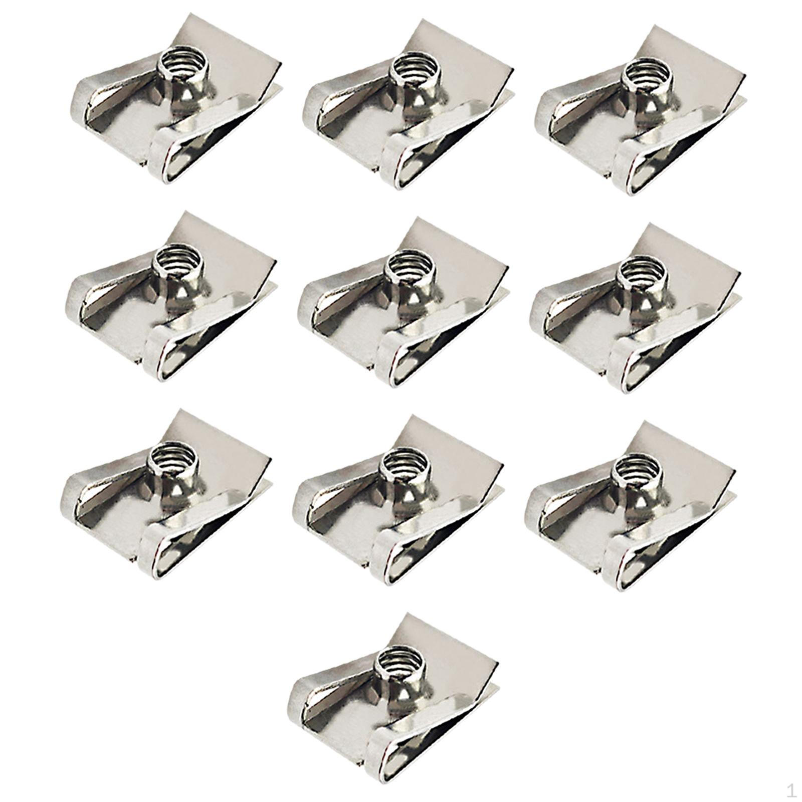 

10 шт. Затискачі U-типу з різьбою З нержавіючої сталі Міцний кріпильний елемент Гайка Монтажний затискач для M8