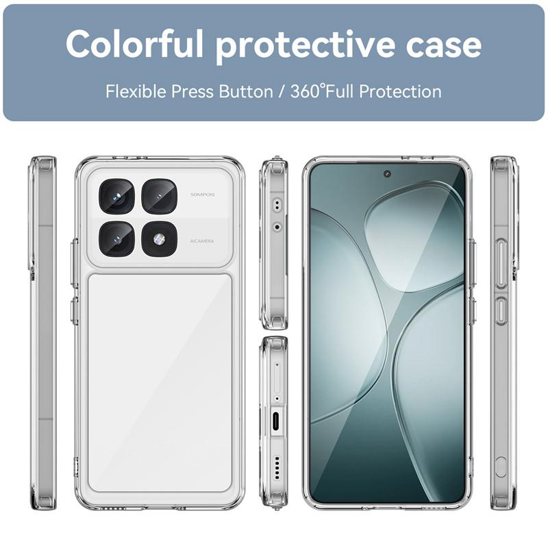 For Xiaomi Redmi K70 Ultra Case Xiaomi Redmi K70 Ultra Cover Clear PC Shockproof Silicon Phone Back Cover Xiaomi Redmi K70 Ultra