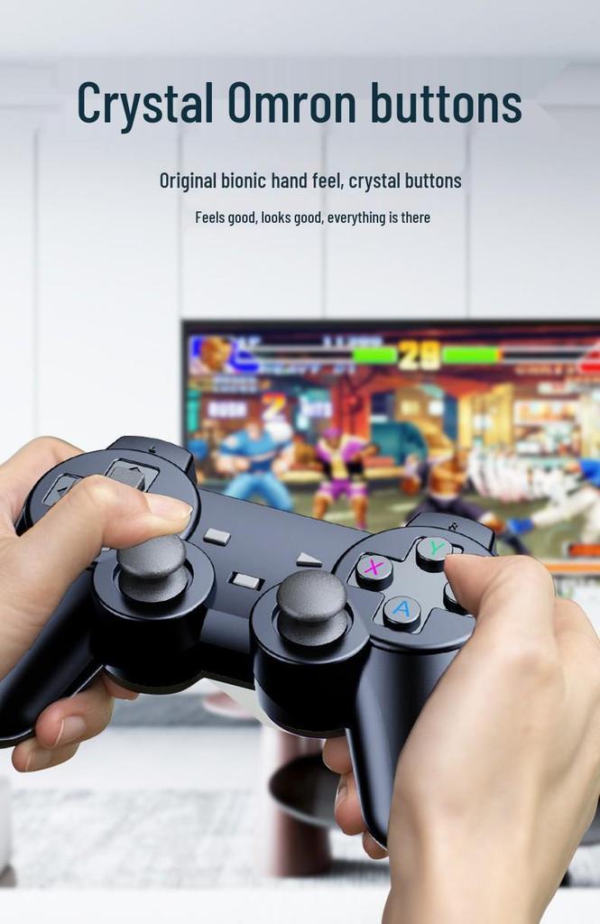 M8 Wireless 4K Retro Arcade Console - Dual Player TV Joystick System