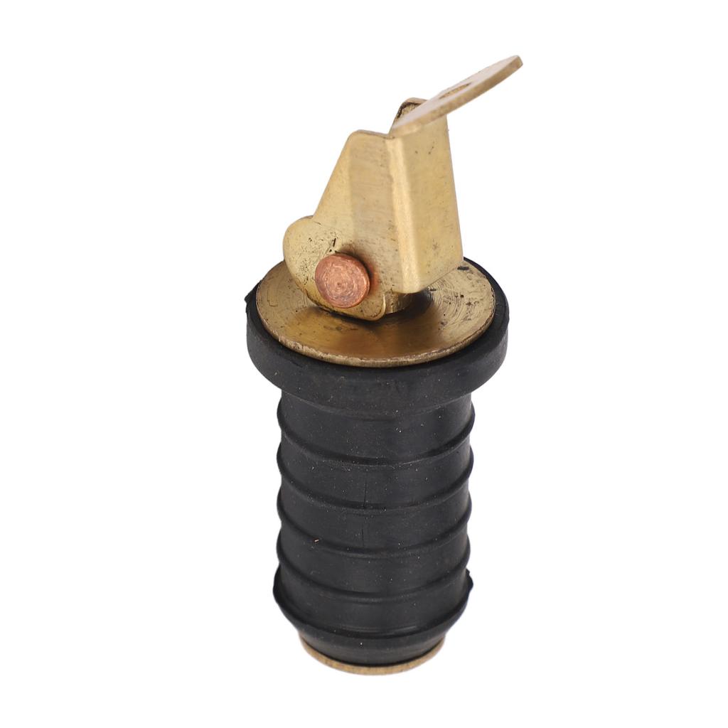 Boat Live Well Plug Brass Livewell Bait Well Drain Plug Tight Sealing Boat Drain Plug Boat Drain Plug for Bilge Beam