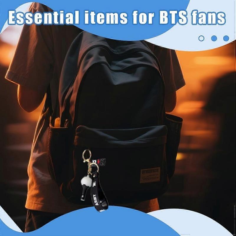 BTS Keyring, BTS Lightstick, Kpop Keychain for Fans, BTS Merch Gift, Car Keys Handbag Accessory