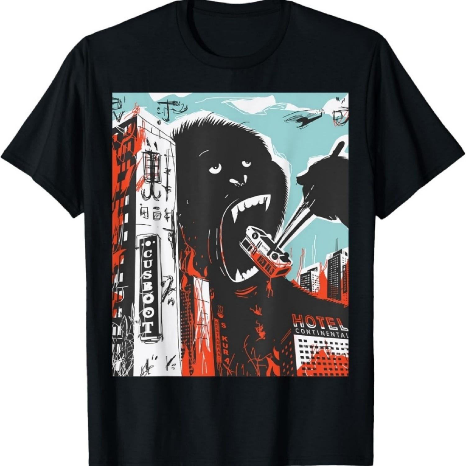 Атаки Город Футболка XXXXXL чёрный
