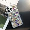 Compatible with iPhone 16 Pro Max Case Cute Bling Glitter 3D Rhinestone Diamond for Women Girls Crystal Girly Handmade Flower Gem Fashion Luxury