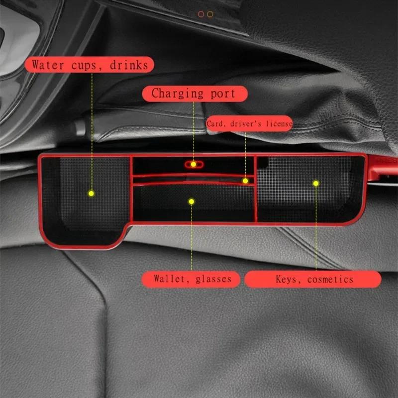 2026 Hot For Volkswagen VW For Volkswagen Golf 5 MK6 7 Polo Passat Bora Jetta Tiguan CC Scirocco Lavida ABS Car Seat Gap Storage