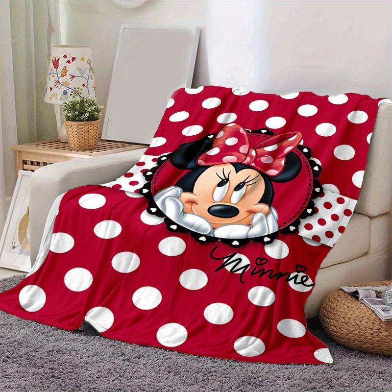 1pc Minnie Printing Blanket - Soft, All-Season Throw for Living Room, Bedroom,Personalized Gift with Adorable Cartoon Design