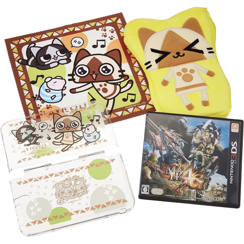 [Amazon.co.jp Exclusive] Monster Hunter 4G “AIROU” 3DS LL Accessory Kit Set with 2 Amazon.co.jp E...