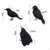 Halloween Bird Decor with Artificial Crows for Garden and Party