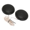 Pair Car Mini Dome Tweeter 20W 105dB Round Speaker Stick On Flush Mount Universal Accessory