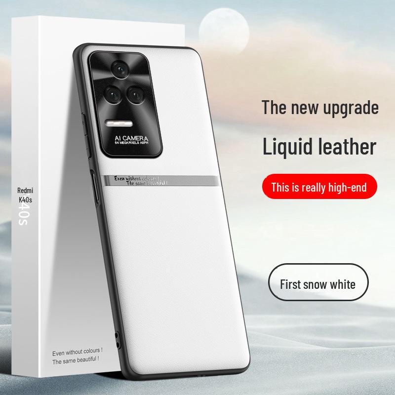 Liquid Leather Protective Cover for Redmi K40s Phone, Anti-fall and Anti-fouling.