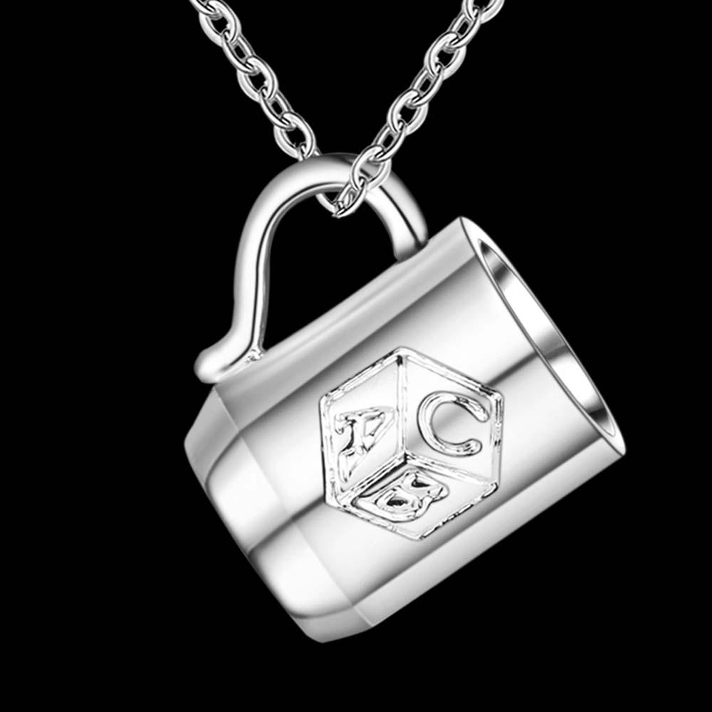 925 Sterling Silver Necklace Water cup Pendant for Women Wedding Jewelry Luxury Fashion Style Fine Accessories High Quality Gift
