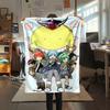 1PC Assassination Classroom Print Flannel Blanket, High quality All Seasons, Home Decor, Warmth and Comfort, Perfect for Christmas Gifts