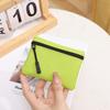 Simple Solid Color Mini Coin Purse Canvas Kid Storage Pouch Small Wallet Zipper Money Pocket Women Men