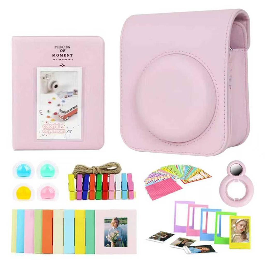 7 In 1 Instant Camera Accessories Bundle Case Photo Album Film Frame Selfie Lens for Fujifilm Instax Mini 12 Instant Cam