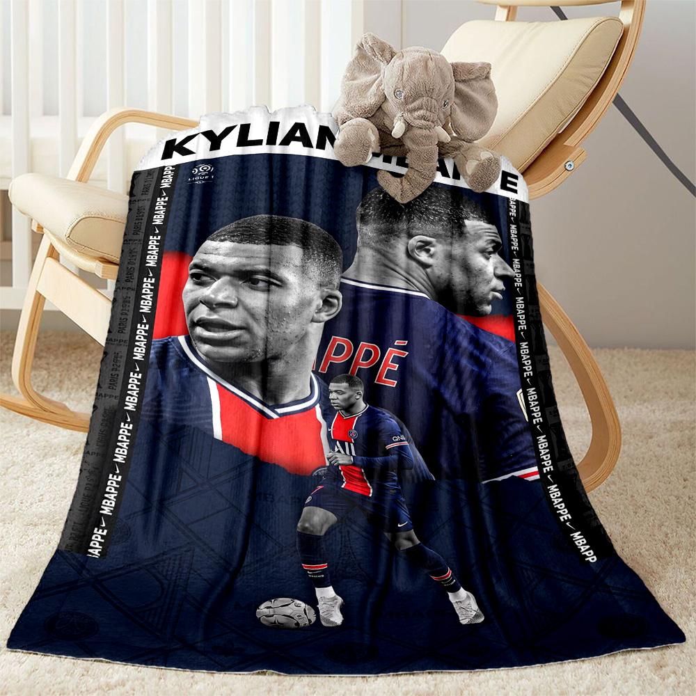 Mbappe 31 Blanket Ultra-Soft Great for Livingroom Picnics Office Chair for All Occasions Stylish Decor Gift for Travel Home Birthdays