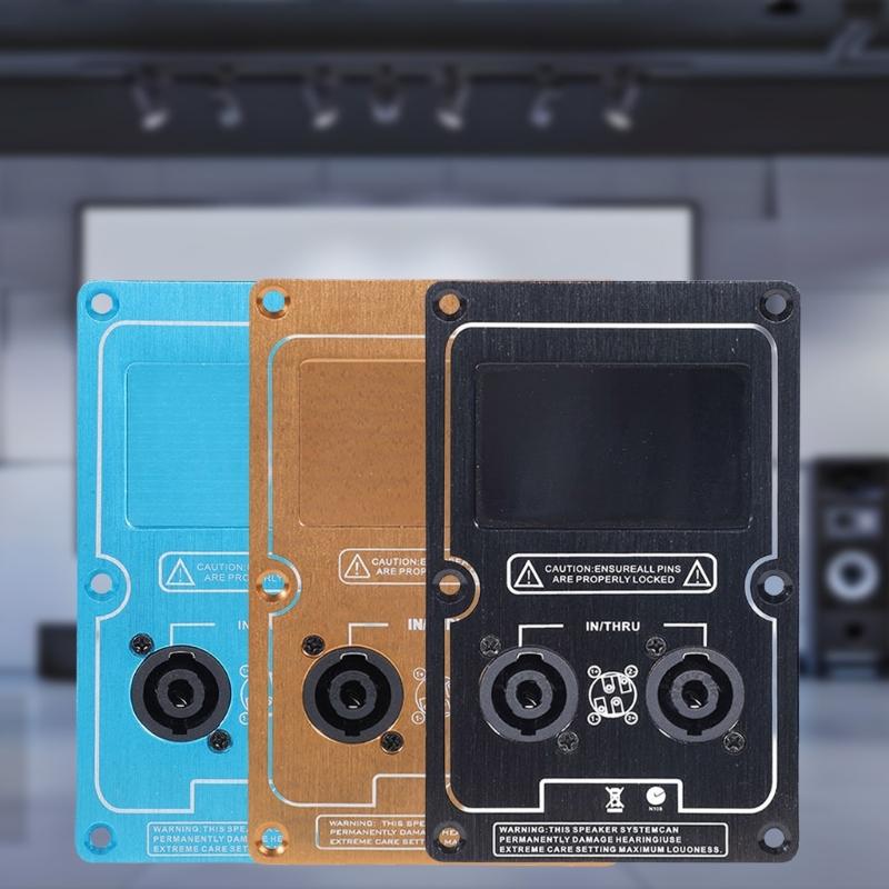 Aluminiumlegierung Lautsprecher-Rückverdrahtungskarte Lautsprecher-Anschlussplatte für Bühnenbeschallungssysteme und Subwoofer-Gehäuseanwendungen