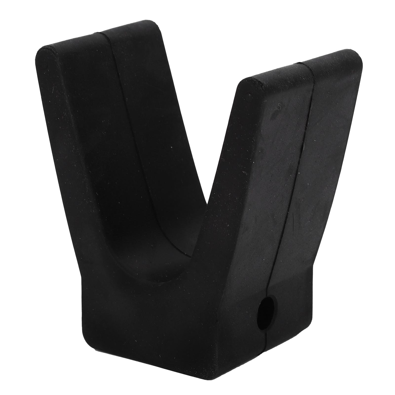

V Style Boat Trailer Bow Stop Black Rubber Boat Trailer Bow Stop Block Trailer for Yacht Kayak