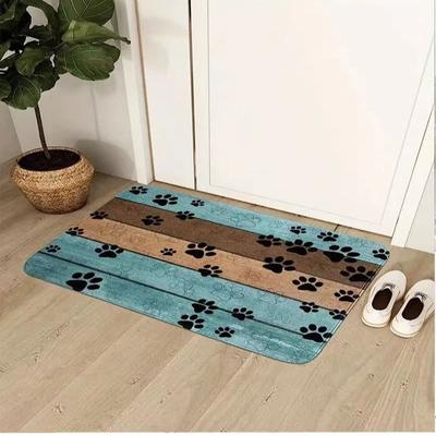 Cute Cartoon Puppy Paw Print Diatom Mud Entrance Door Entrance Bedroom Living Room Dirt-Resistant Multi-Functional Scene Can Be Used