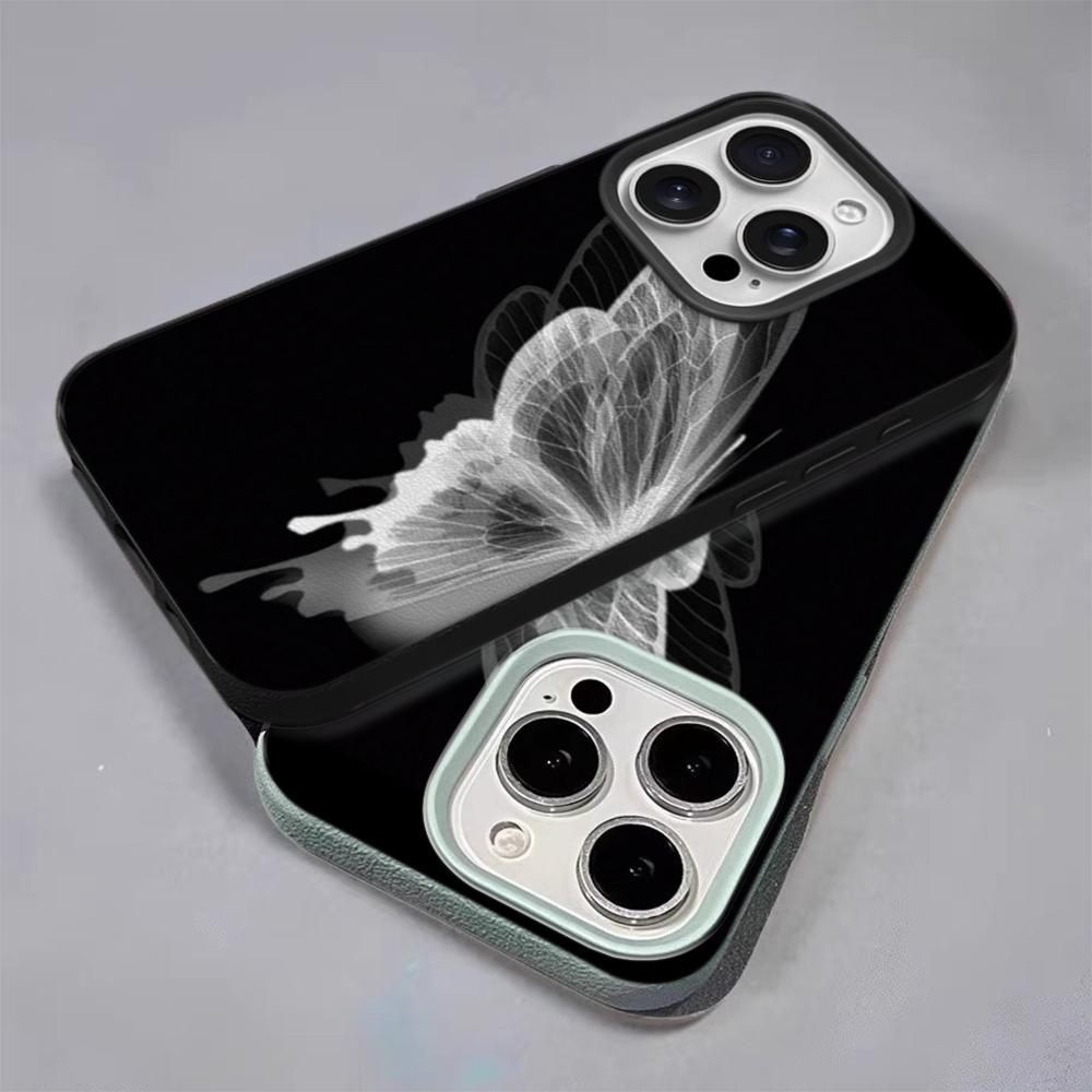 Ice Butterfly Case For IPhone 17 Cases IPhone 15 11 12 13 14 Pro Max 16E 16 Plus Stylish Patterned Design Phone Cover