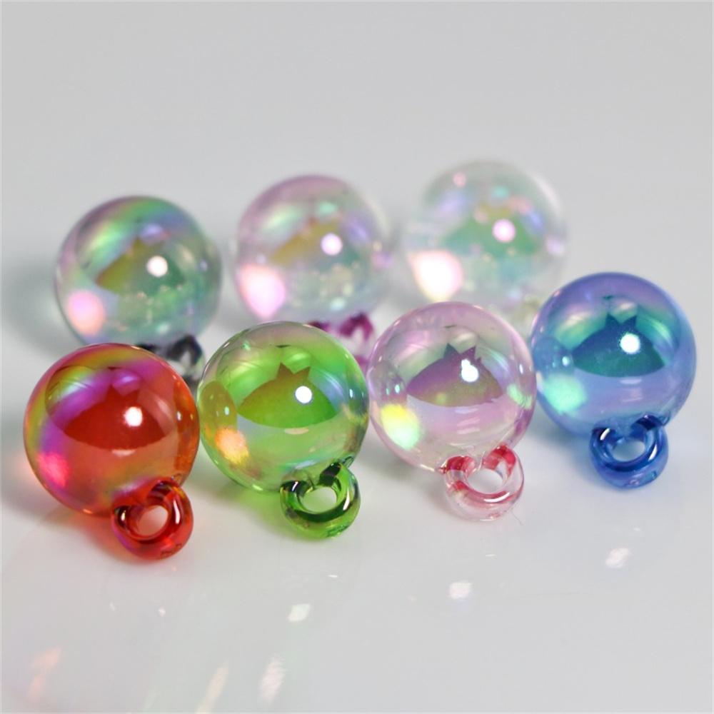 

TX89 Exquisite Electroplating Colorful Highly Transparent Diy Handmade Good-looking Bracelet Necklace Bead Accessories Material 16mm(10pcs)