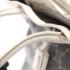 Used CELINE Paris Macadam Tote Bag denim leather Blue White Used Women