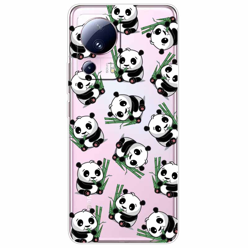 For Xiaomi 13 Lite 5G Case 13Lite Clear TPU Soft Lovely Cats Silicone Print Cover for Xiaomi Mi 13 Lite Transparent Xiaomi13Lite