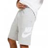 French Terry Shorts Cotton Blend Grey