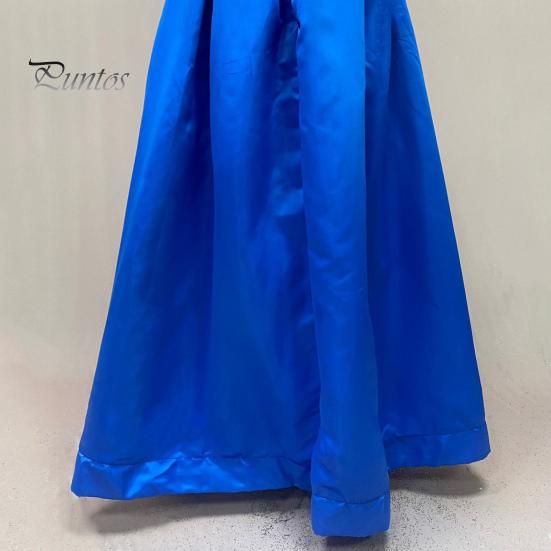 Dame Kveldskjole Bandeau Off Shoulder Ryggløs Ermeløs Høy Splitt A-linje Stor Sving Plissert Glidelåslukking Bak Ytelse Bryllup Maxikjole