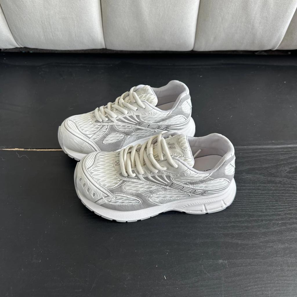 2025 Summer New Thick-soled Heightening Casual Sports Moral Training Shoes Women's Breathable Retro Lace-up Soft-soled Forrest Gump Shoes Women