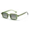 SHAUNA Metallscharnier Retro Rechteckige Sonnenbrille Damen Nieten Brillen Gläser UV400 Trendig Herren Sonnenbrillen