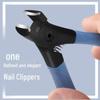 Professional Anti-Splash Large Nail Clippers for Thick Nails - Special Pedicure Tool for Home Use