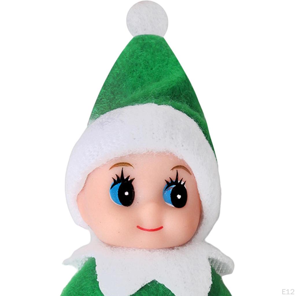 Christmas Elf Decoration Toy Dolls Holiday Ornaments Tiny Xmas