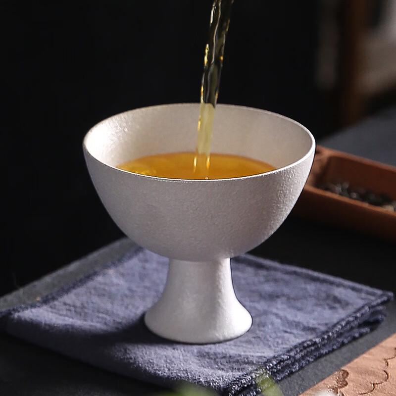 Song Style White Porcelain Stemmed Tea Cup