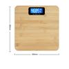Bilancia Pesapersone Legno Antigoccia Domestica Precisa Smart Bilancia Grasso Corporeo Elettronica Bilancia Pesapersone Digitale a LED da Bagno