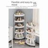 Large Capacity Bathroom Storage Rack Multi-Tier Mobile Storage Rack Corner Storage Rack  Bathroom