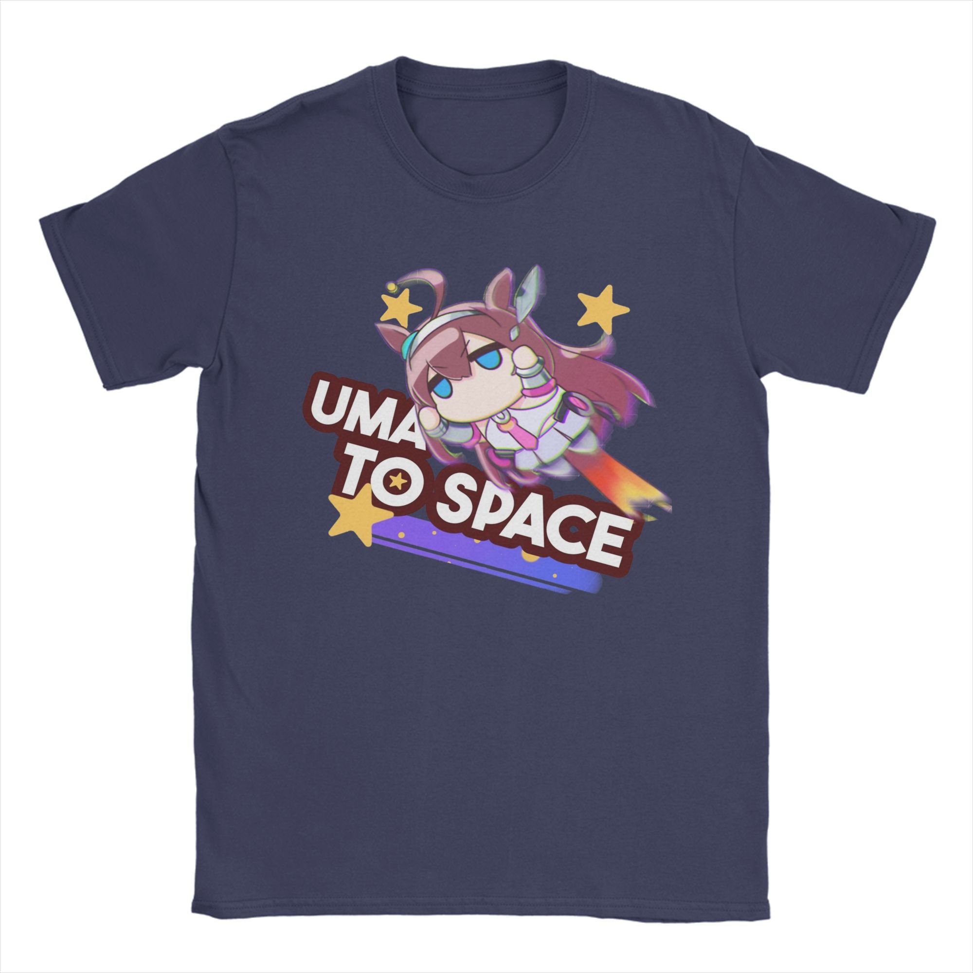 

Men s T-Shirts Uma Musume Pretty Derby Mihono Bourbon Hipster Pure Cotton Tees Short Sleeve T Shirt Crewneck Clothing Plus Size 4XL