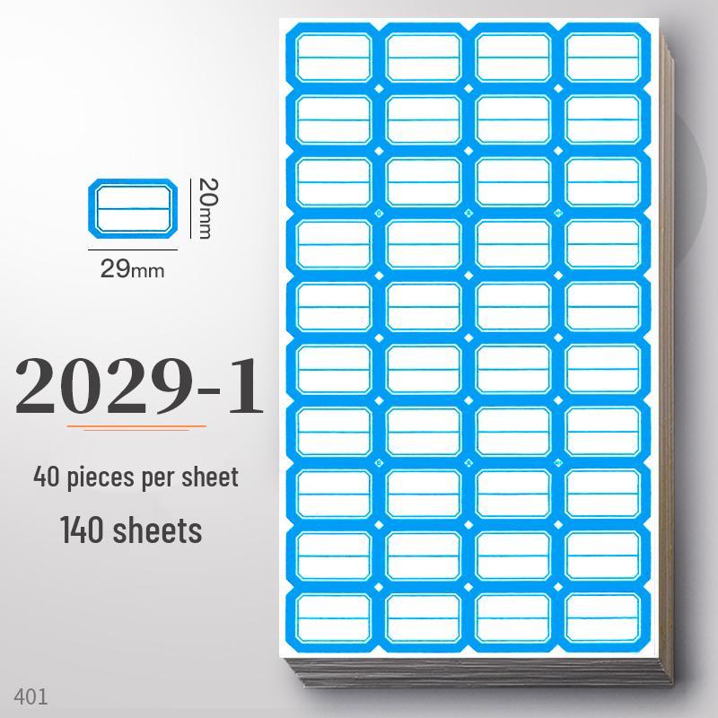 Waterproof Self-Adhesive Name Stickers for Books, Keys, and Notes