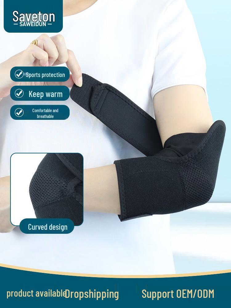 Unisex Sports Elbow Pads: Breathable Protective Sleeves for Fitness and Badminton, Provide Joint Support and Warmth