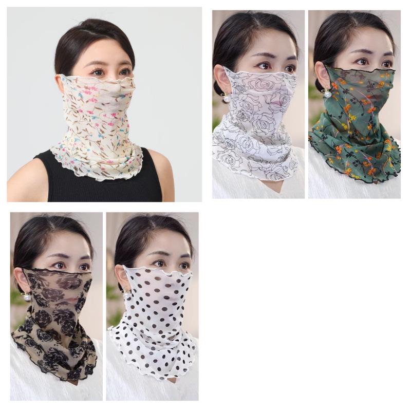Women s Breathable Summer UV Protection Veil Scarf & Neck Protector Default