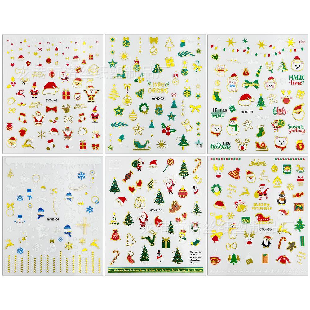 3D Luminous Jelly Nail Stickers for Kids - 5D Embossed Nail Art