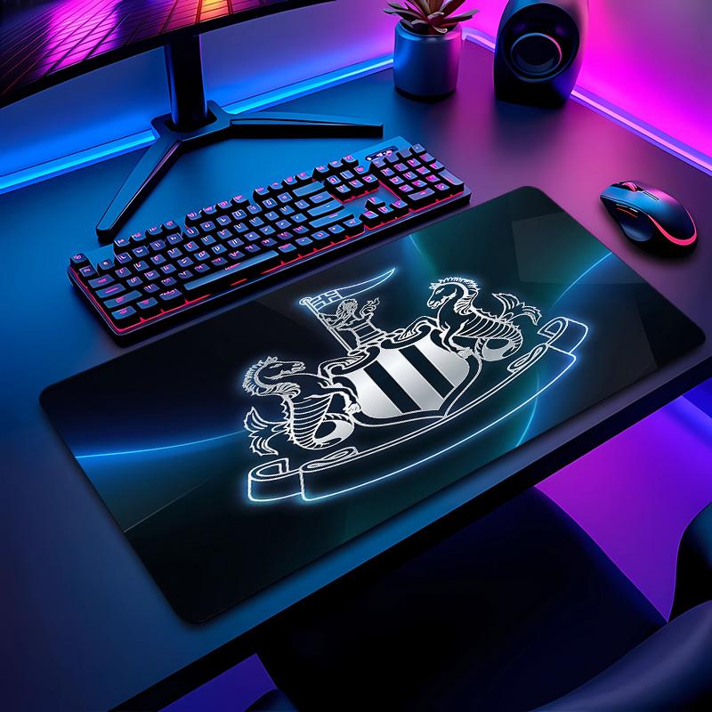 Newcastle United Football Print Mouse Pad Non?Slip Rubber Desk Mat Waterproof Gaming Mousepad For Laptop Office Desktop