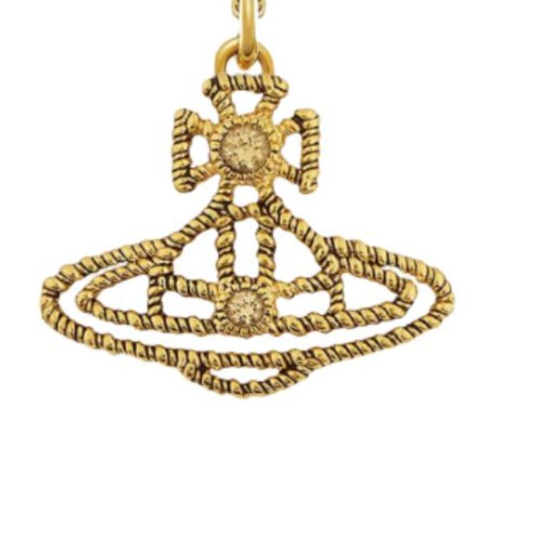VIVIENNE WESTWOOD Planet Pattern Design Necklace Women Necklace Gold 630203GJ02R958