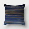 Sofa Cushion Pillow Home Decor Pillowcase Geometric  Cover Blue Grey  Decoration