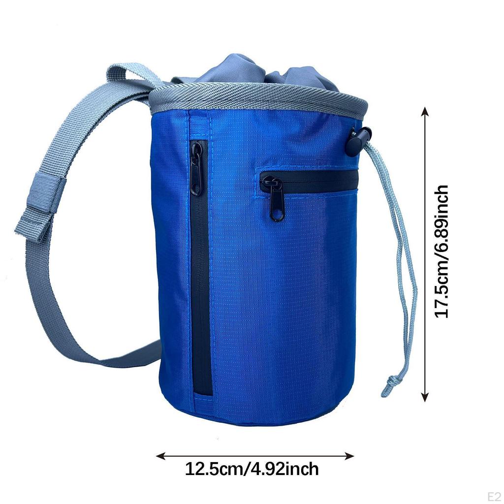 Chalk Bag for Climbing with Zipped Pocket, Practical, Portable And Adjustable, Storage Belt